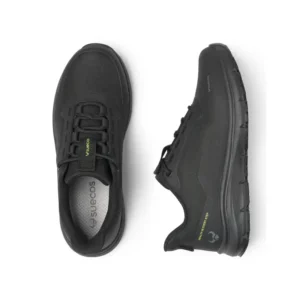 Zapatilla de trabajo Suecos Asgard negro, vista superior y lateral