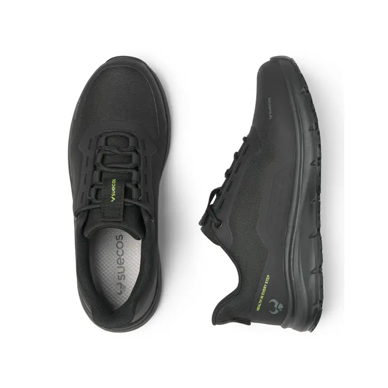 Zapatilla de trabajo Suecos Asgard 11 Zapatilla de trabajo Suecos Asgard negro, vista superior y lateral