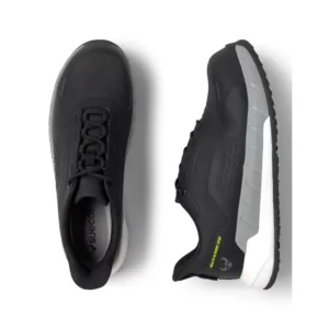 Zapatilla de seguridad Suecos Asgard Safety negro, vista superior y lateral