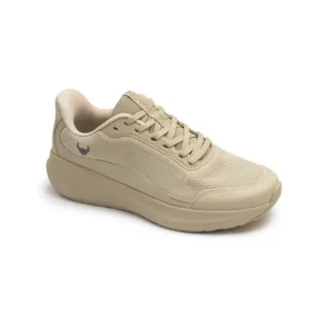 Zapatilla de trabajo Suecos Aura beige, vista tres cuartos