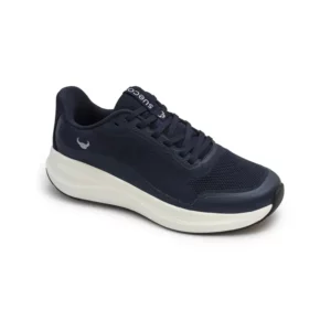 Zapatilla de trabajo Suecos Aura azul marino, vista tres cuartos