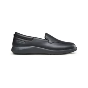 Mocasín de trabajo Suecos Blom negro, vista lateral