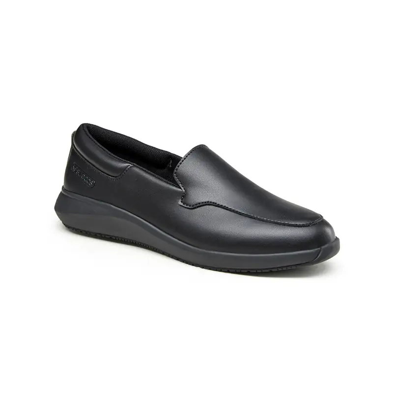 Mocasín de trabajo Suecos Blom 1 Mocasín de trabajo Suecos Blom negro, vista tres cuartos