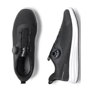Zapatilla de trabajo Suecos Hast negro y blanco, suelas