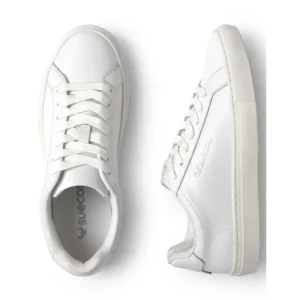 Zapato de trabajo Suecos Nord blanco, vista superior y lateral