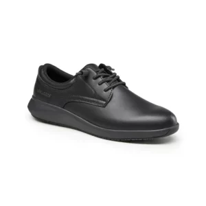 Zapato de trabajo Suecos Skog negro, vista tres cuartos