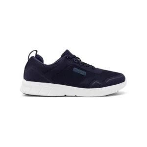 Zapatilla de trabajo Suecos Stabil azul marino, vista lateral