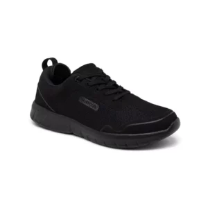 Zapatilla de trabajo Suecos Stabil negro, vista tres cuartos