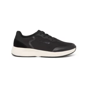 Zapato de trabajo Suecos Vinter negro y blanco, vista lateral