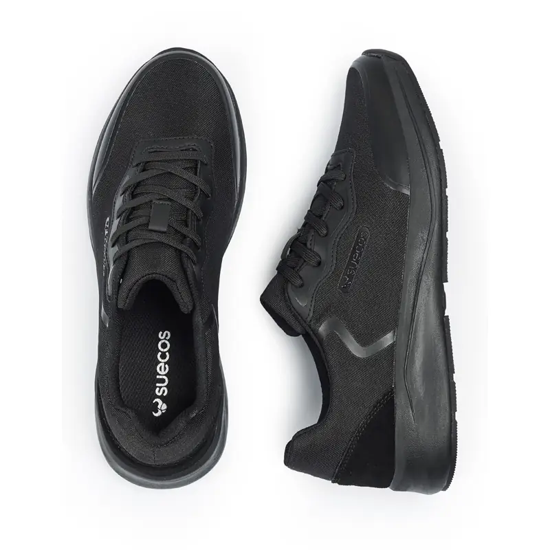 Zapato de trabajo Suecos Vinter 17 Zapato de trabajo Suecos Vinter negro, vista superior y lateral