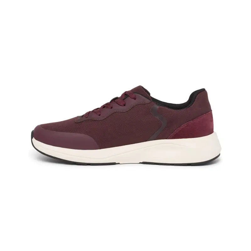 Zapato de trabajo Suecos Vinter 21 Zapato de trabajo Suecos Vinter burdeos y blanco, vista lateral opuesta
