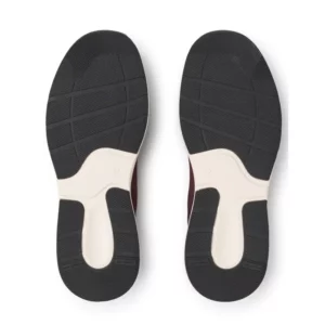 Zapato de trabajo Suecos Vinter burdeos y blanco, suelas