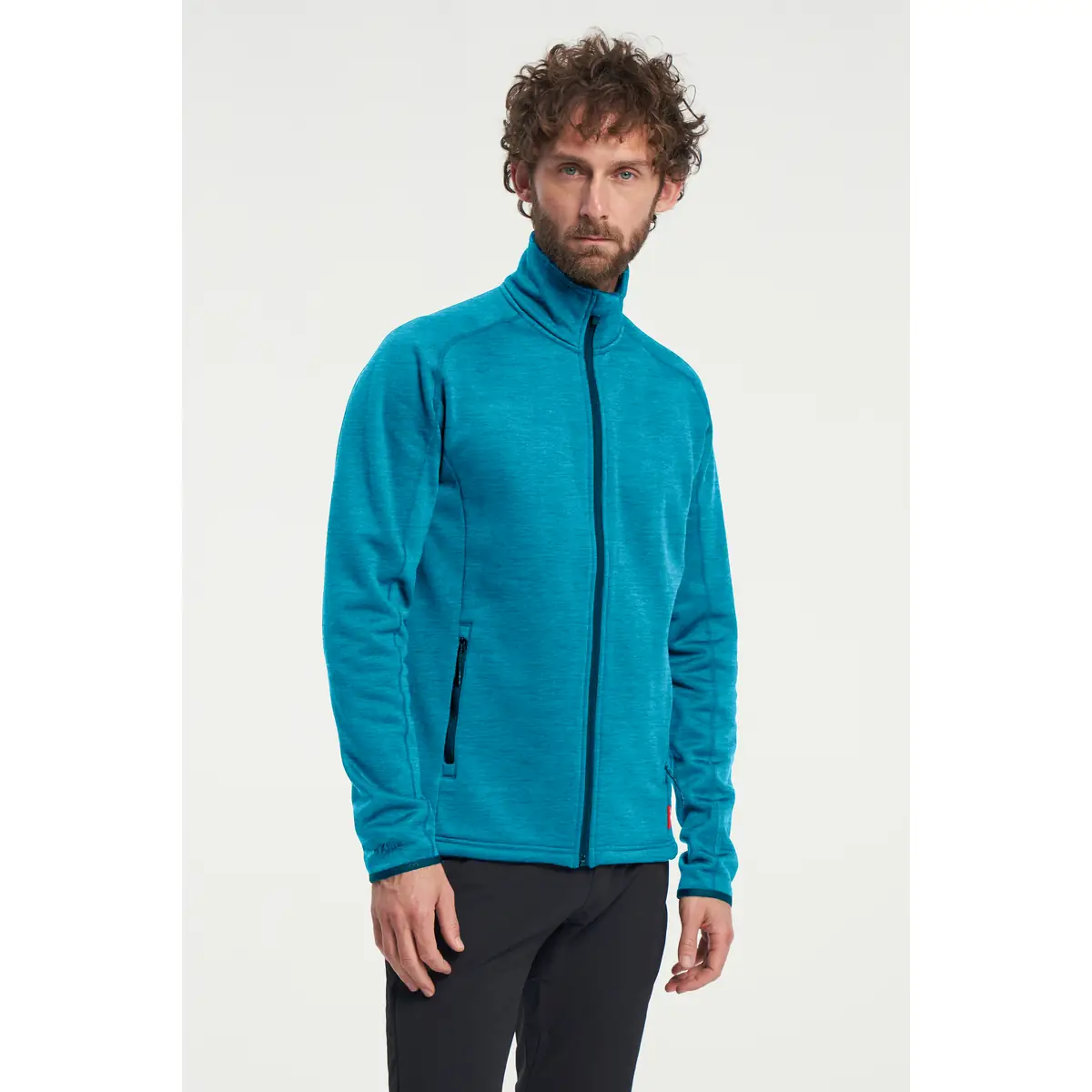 Chaqueta hombre TENSON TXLITE MIDLAYER ZIP 465017401 1 Chaqueta hombre TENSON TXLITE MIDLAYER ZIP 465017401, Azul, vista frontal con modelo