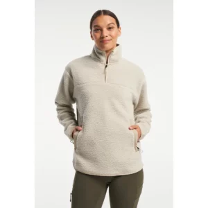 Polar mujer TENSON YOKE HALF ZIP 465017645, Arena, vista frontal con modelo