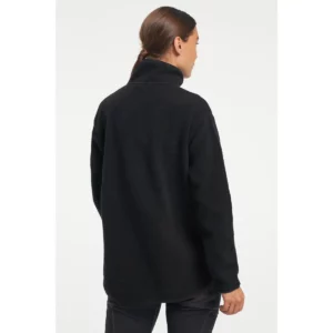 Polar mujer TENSON YOKE HALF ZIP 465017645, Negro, con modelo, vista posterior