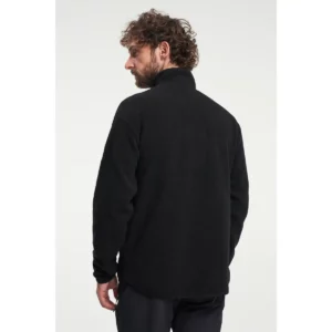 Polar hombre TENSON YOKE HALF ZIP 465017646, Negro, con modelo, vista posterior