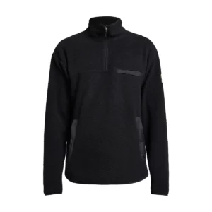 Polar hombre TENSON YOKE HALF ZIP 465017646, Negro, vista frontal