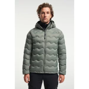 Chaqueta hombre TENSON TXLITE SHIBUI DOWN JACKET 465017961, Verde grisáceo, vista frontal con modelo
