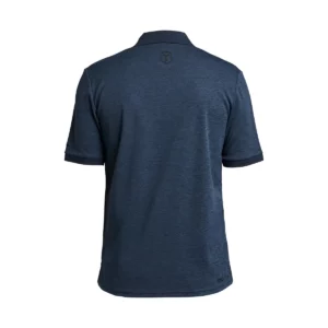 Polo hombre TENSON TXLITE MELANGE POLO 465018060, Azul marino oscuro, vista posterior