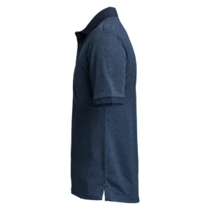 Polo hombre TENSON TXLITE MELANGE POLO 465018060, Azul marino oscuro, lateral izquierdo