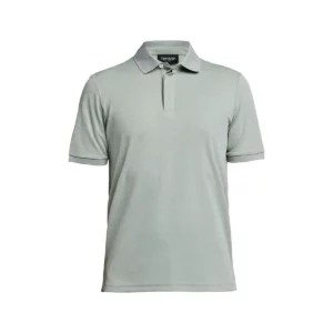 Polo hombre TENSON TXLITE MELANGE POLO 465018060, Verde grisáceo, vista frontal