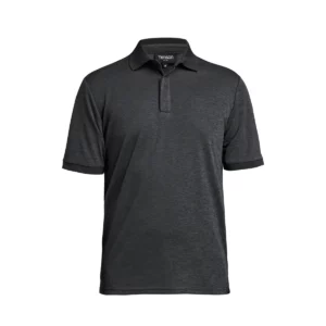 Polo hombre TENSON TXLITE MELANGE POLO 465018060, Negro, vista frontal