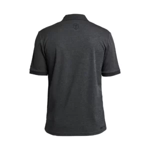 Polo hombre TENSON TXLITE MELANGE POLO 465018060, Negro, vista posterior