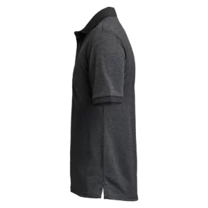Polo hombre TENSON TXLITE MELANGE POLO 465018060, Negro, lateral izquierdo