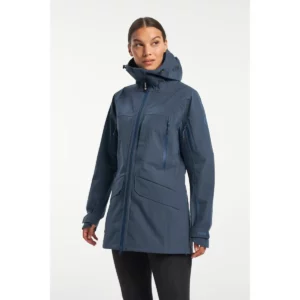 Chaqueta mujer TENSON TXLITE SHELL JACKET 465018099, Azul oscuro, vista frontal con modelo