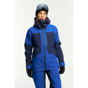 Chaqueta mujer TENSON NAYORO SHELL JACKET 465018405, Azul, vista frontal con modelo