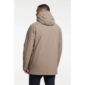 Chaqueta hombre TENSON TUULI JACKET 465018726, Marrón, con modelo, vista posterior de tres cuartos