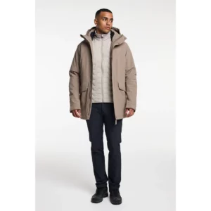 Chaqueta hombre TENSON TUULI JACKET 465018726, Marrón, con modelo, vista frontal