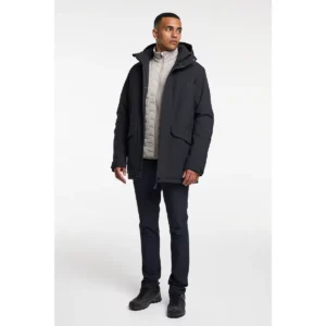 Chaqueta hombre TENSON TUULI JACKET 465018726, Negro, con modelo, vista frontal de tres cuartos