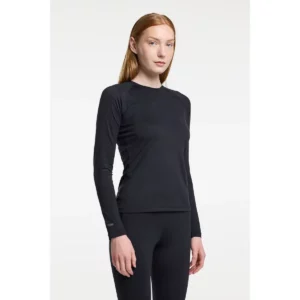 Conjunto mujer TENSON AXIS BASELAYER SET 465018750, Negro, vista frontal con modelo