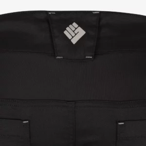 Pantalón de trabajo Toworkfor CARGO, negro, detalle del tejido y acabado