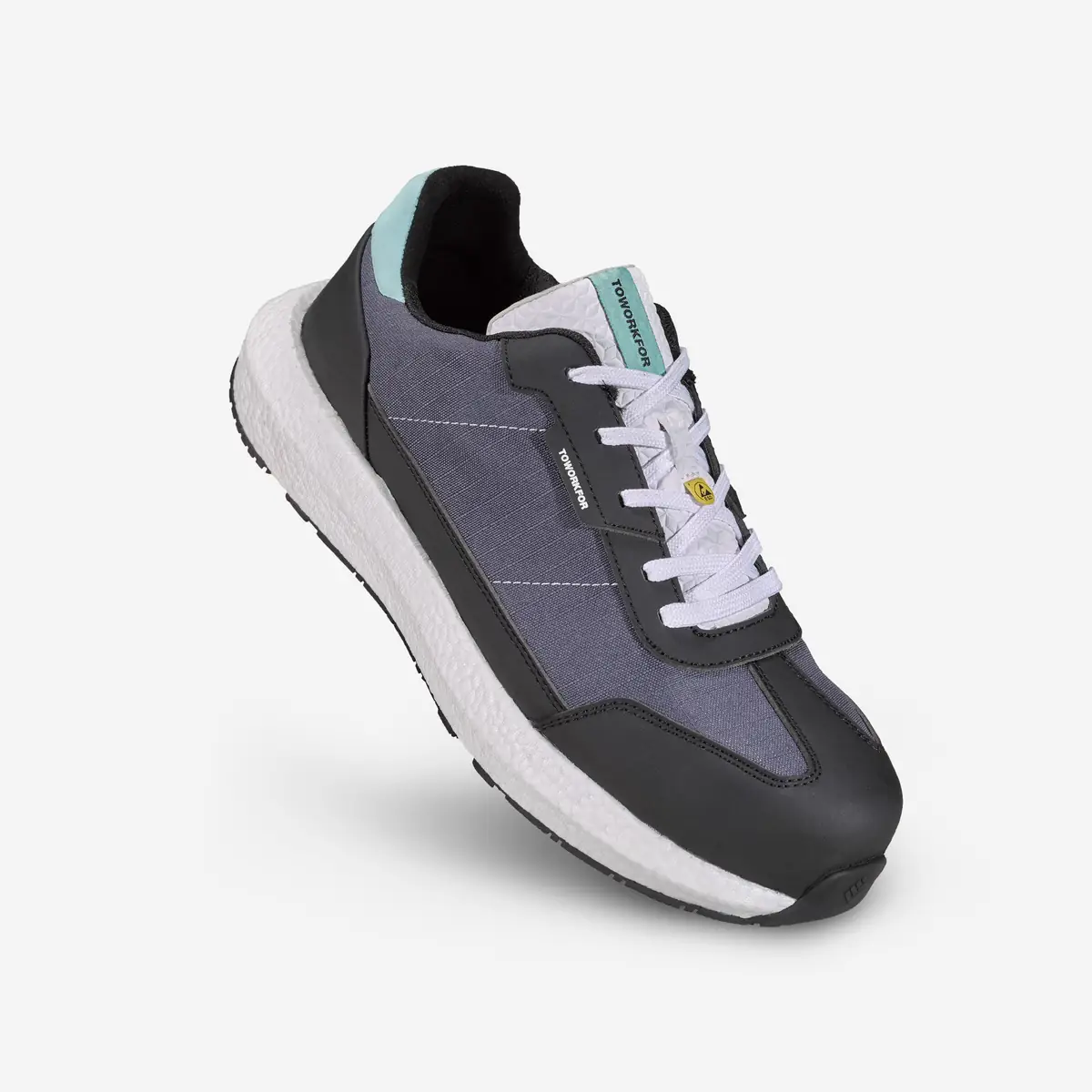 Zapatilla de seguridad Toworkfor ZERO MINT 5 Zapatilla de seguridad Toworkfor ZERO MINT, vista frontal elevada