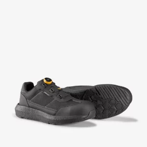 Zapatilla de seguridad Toworkfor ZERO ALL BLACK FAST FIT, par de zapatos y suela