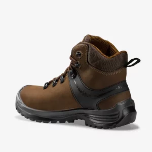 Bota de seguridad Toworkfor HIKER BROWN, vista posterior y lateral