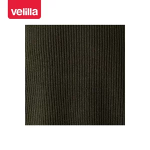 Jersey punto grueso cuello redondo Velilla 100 Verde caza, detalle de tejido de punto
