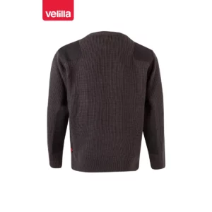 Jersey punto grueso cuello redondo Velilla 100 Gris, vista trasera