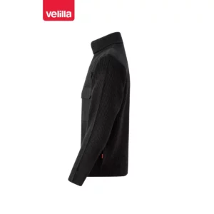 Jersey punto grueso cuello alto Velilla 101 Negro, vista lateral