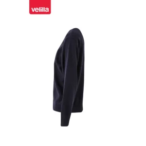 Chaqueta punto fino mujer Velilla 103 Azul marino, vista lateral
