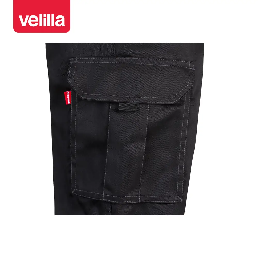 Pantalón multibolsillos Velilla 103001 9 Pantalón multibolsillos Velilla 103001 Negro, detalle de bolsillo lateral