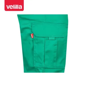 Pantalón multibolsillos Velilla 103001 Verde, detalle de bolsillo lateral