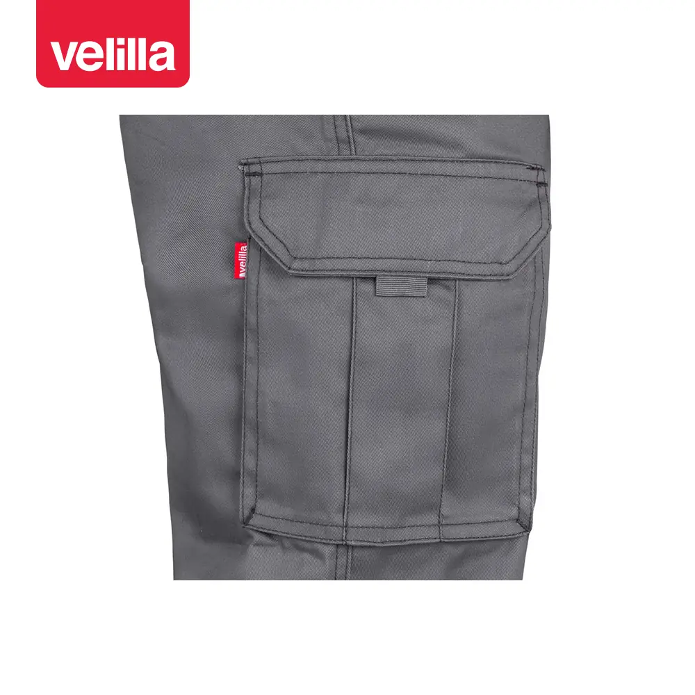 Pantalón multibolsillos Velilla 103001 7 Pantalón multibolsillos Velilla 103001 Gris, detalle de bolsillo lateral