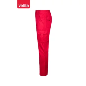 Pantalón multibolsillos Velilla 103001 Rojo, vista lateral