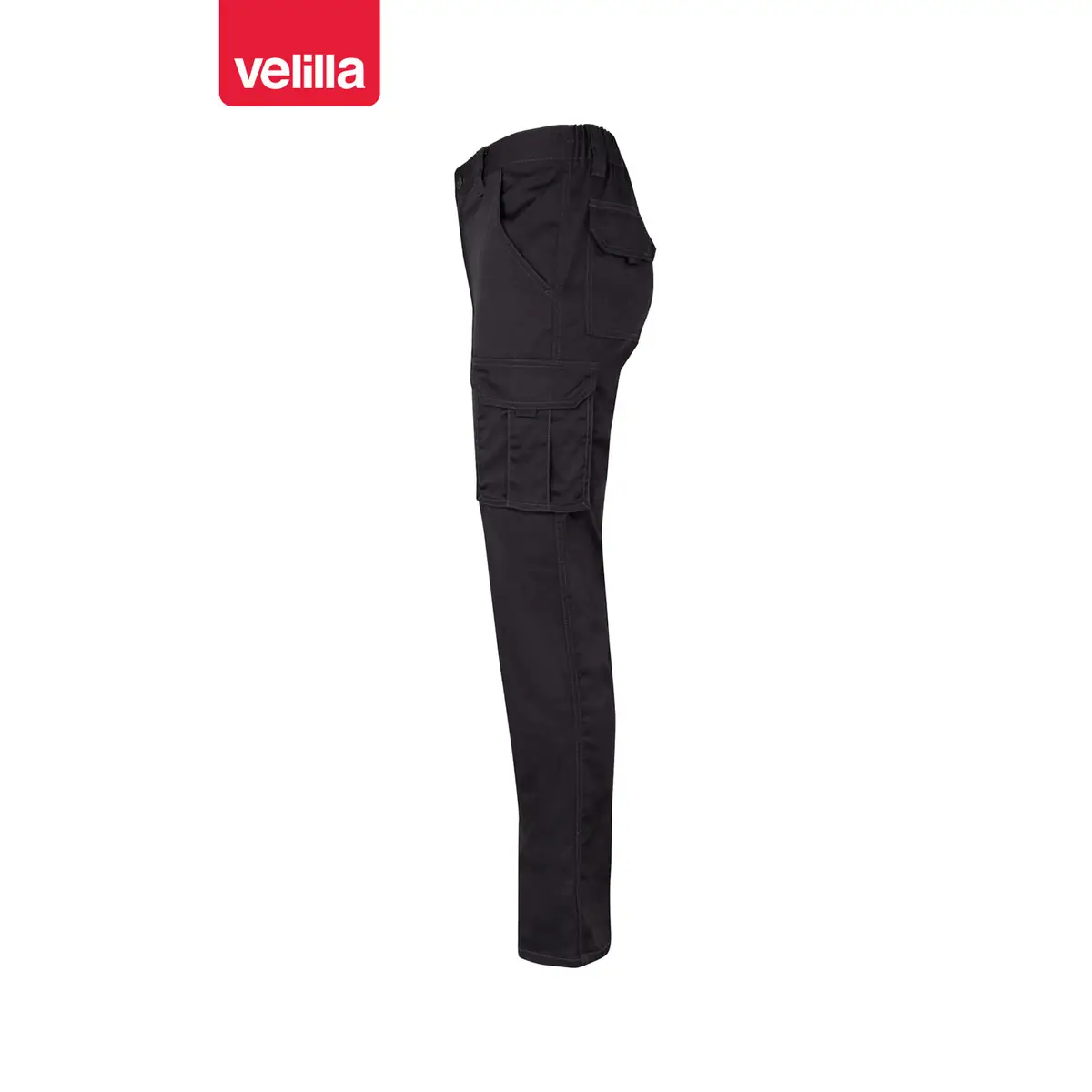 Pantalón stretch multibolsillos Velilla 103002S 31 Pantalón stretch multibolsillos Velilla 103002S Negro, vista lateral