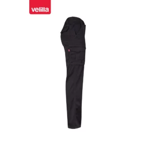 Pantalón stretch multibolsillos Velilla 103002S Negro, vista lateral opuesta