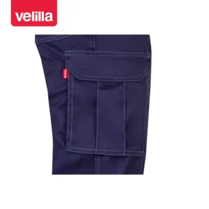 Pantalón stretch multibolsillos Velilla 103002S Azul marino, detalle de bolsillo lateral
