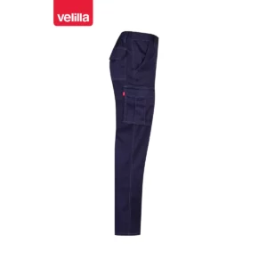 Pantalón stretch multibolsillos Velilla 103002S Azul marino, vista lateral opuesta